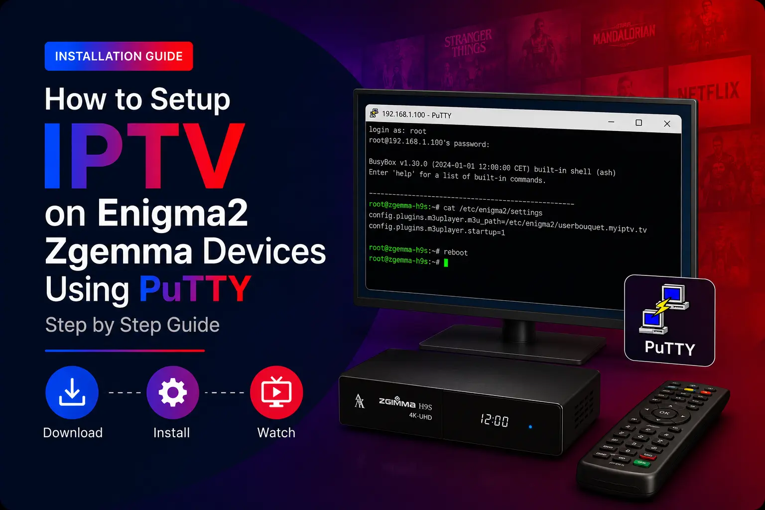 How to Setup IPTV on Enigma2 Zgemma