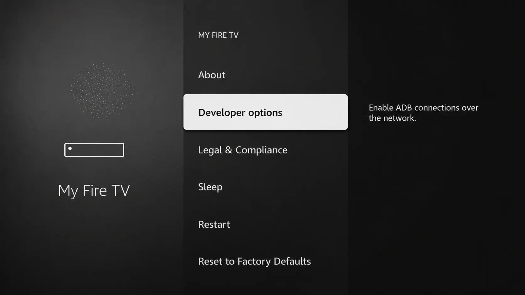 Click Install unknown apps on Firestick